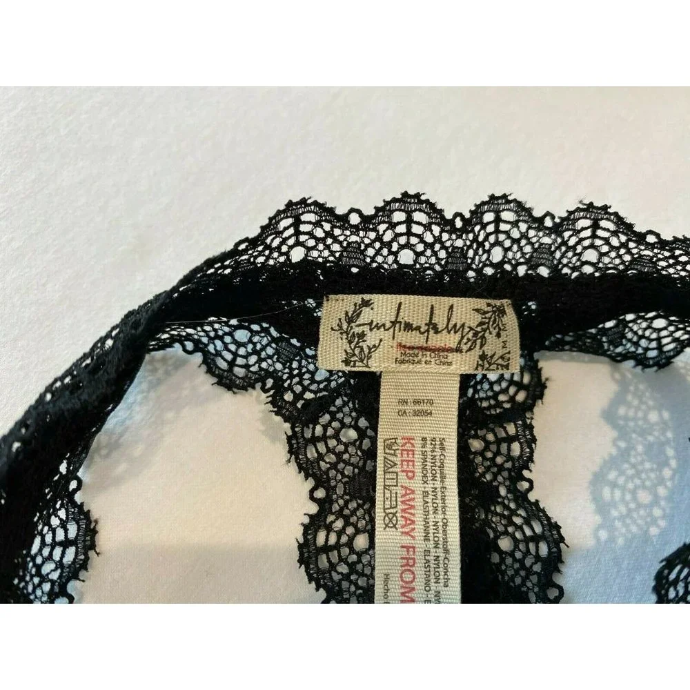 intimately‎ free people nylon black panty size M